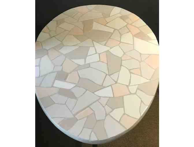 Hand-made Mosaic 'Egg Table' (end table)