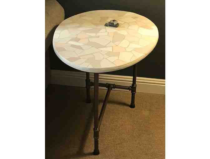 Hand-made Mosaic 'Egg Table' (end table)