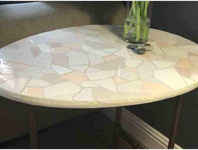 Hand-made Mosaic 'Egg Table' (end table)