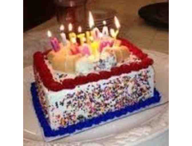 Baskin Robbins Gift Certificate for 1/3 Sheet Cake