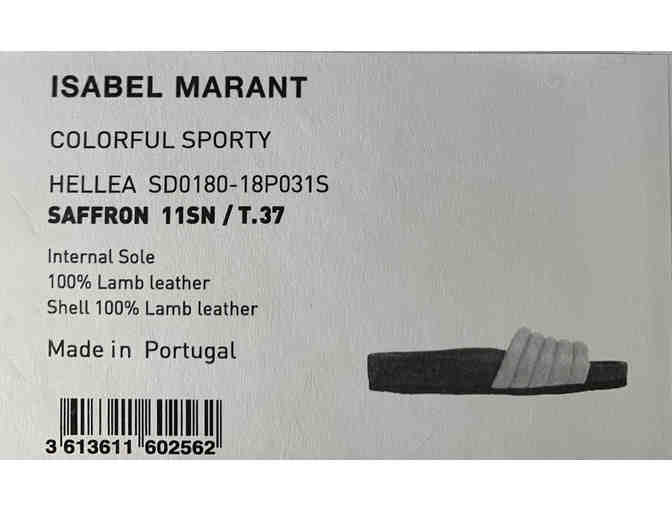 Isabel Marant 'Hellea' Quilted Leather Slide Sandals