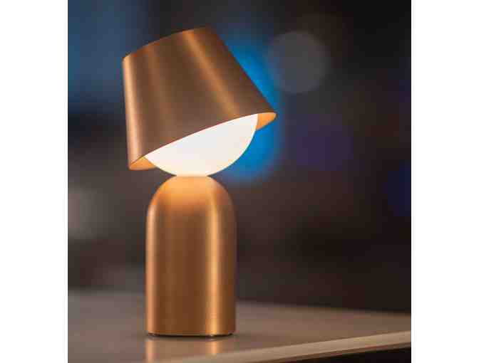 GUY LED Lantern with Brass Finish