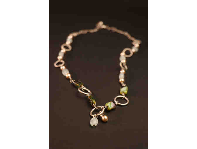 Czech Glass Necklace and Earrings Set