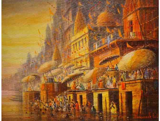 Banaras - Painting by Paramesh Paul - Photo 1