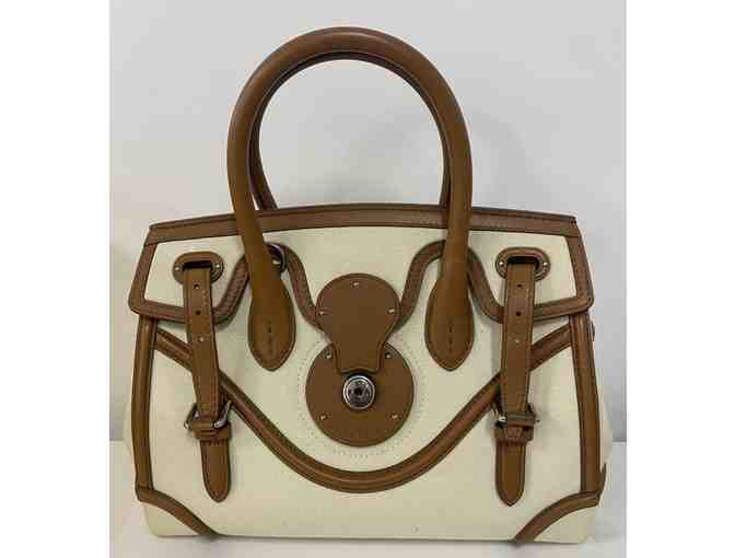 Limited Edition Canvas and Leather Polo Rickie Bag (Size 27) - Photo 1