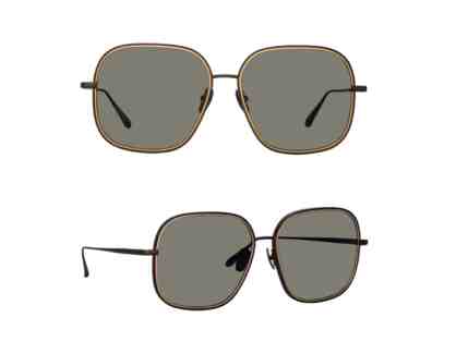Women's Juliana Sunglasses in Nickel by Linda Farrow
