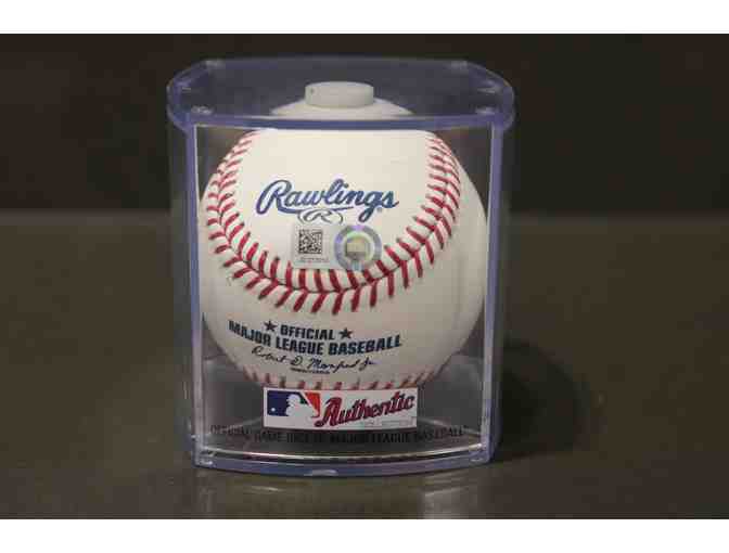 Elvis Andrus #1 Texas Rangers Authentic Autographed Baseball & (2) Rangers Game Tickets