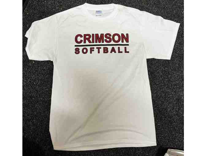 Crimson Softball Crimson Lettering T-Shirt - Photo 1