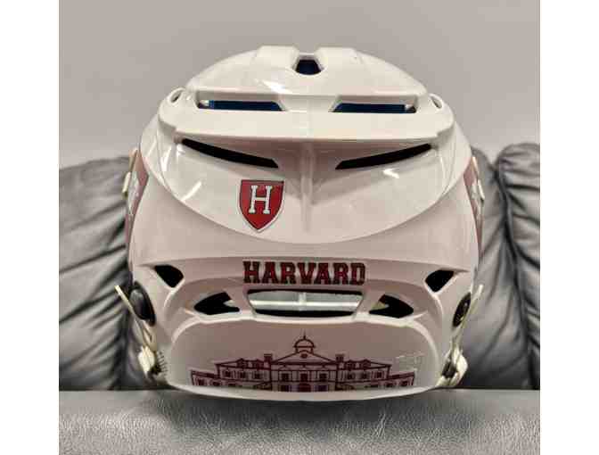 Autographed Lacrosse Helmet by Head Coach of Harvard Men's Lacrosse