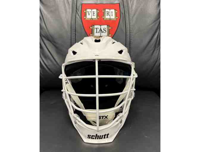 Autographed Lacrosse Helmet by Head Coach of Harvard Men's Lacrosse