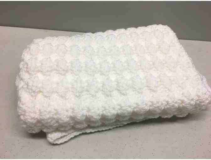 Handmade Pink and White Baby Blankets