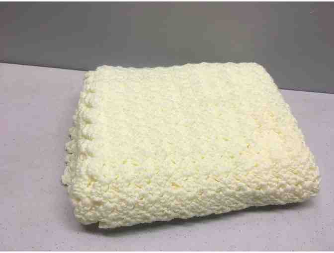 Mo Willems Books, Plush Animals, and Yellow Afghan