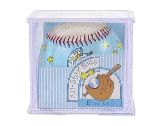 Baseball Bat Table and Baby's First Baseball Set