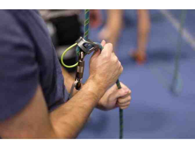 Central Rock Climbing Gym - Two Passes with Full Gear Rental and Intro Belay Class