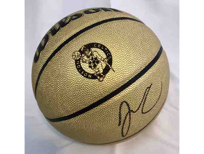 Boston Celtics Shamrock Foundation - Jayson Tatum Autographed Gold Basketball