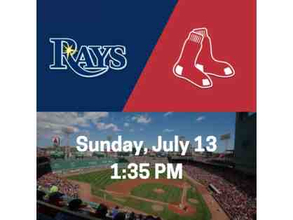 Red Sox vs. Rays, Sun. 7/13/2025 @ 1:35pm - Two Tickets (GS 32, Row 8, Seats 9-10)