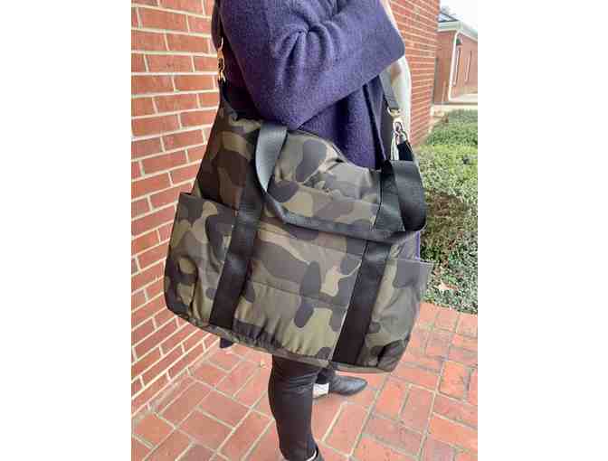 Nylon camo tote bag