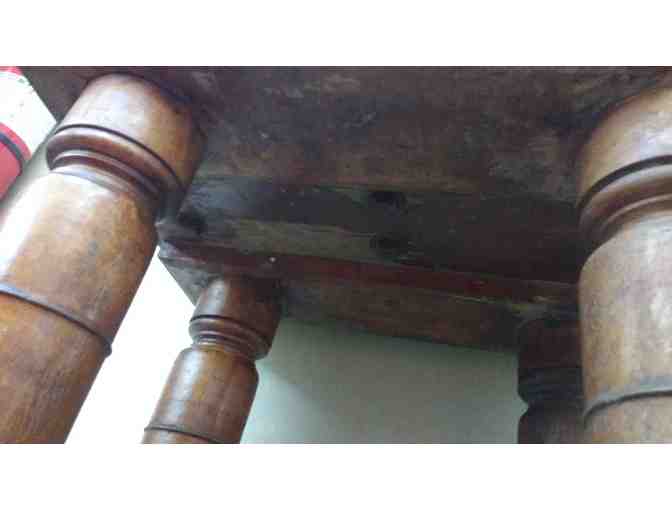 Antique Butcher Block from Governor Oliver Ames Estate