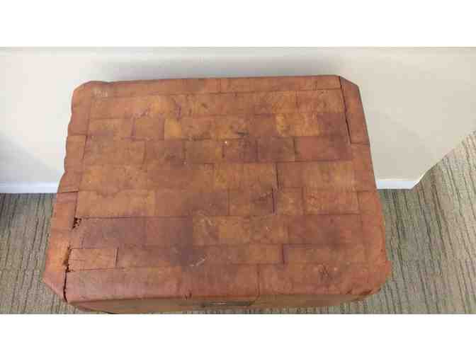 Antique Butcher Block from Governor Oliver Ames Estate