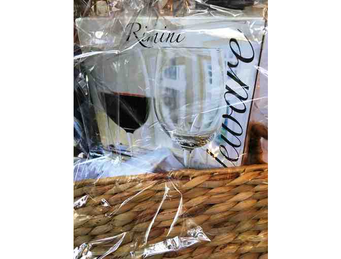 Lovely Wine Basket donated by Holy Cross Church