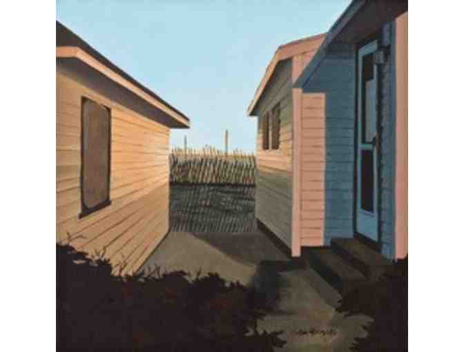 Framed Giclee Print, 'Off Season Cottages' by Susan Fornaro