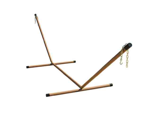 Algoma 2-point 12' Center Beam Hammock Stand with Hammock Bed from the Pool Place
