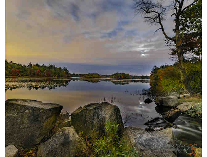 Framed Photo `Late Night Peaceful Waters in Borderland` by Dan Less