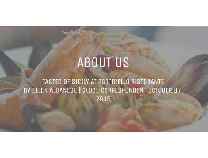 $100 Gift Card to Porticello Ristorante