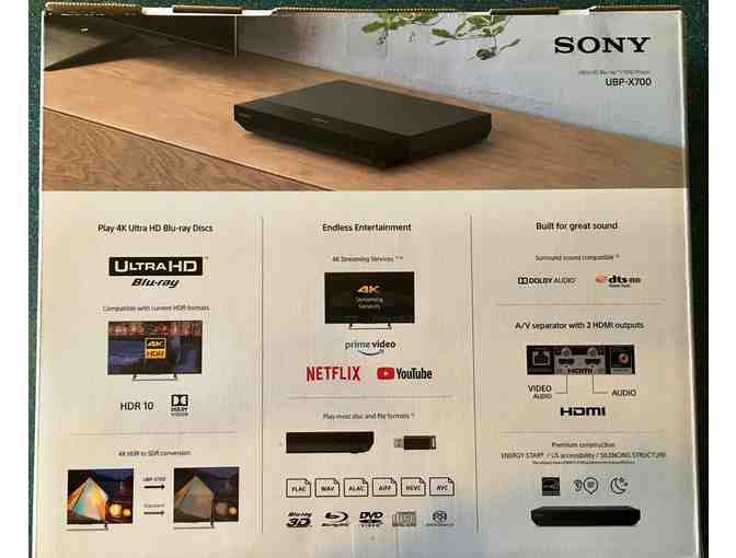 Sony 4K Ultra HD Blu-Ray DVD Player UBP-X700