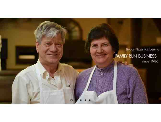 Two (2) Lindos' Large Cheese Pizzas