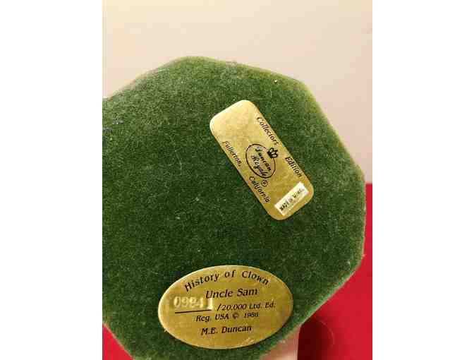 Uncle Sam Statue by M. E. Duncan donated by A. Parker