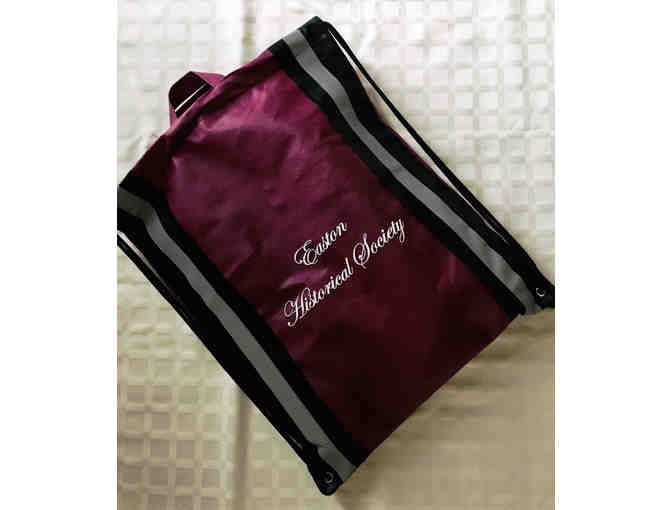 Tote bag of Easton Historical Society Gift Store Items
