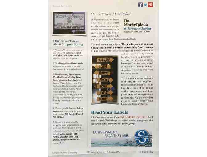 $30 Gift Certificate to  Simpson Spring of Easton