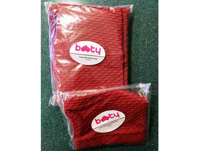 Croco Skin  & Cropped Crimson Red Leggings from Booty By Brabants & HOPe