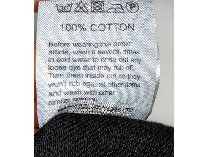 MARQUES' ALMEIDA Asymmetric frayed denim dress- Black -Medium