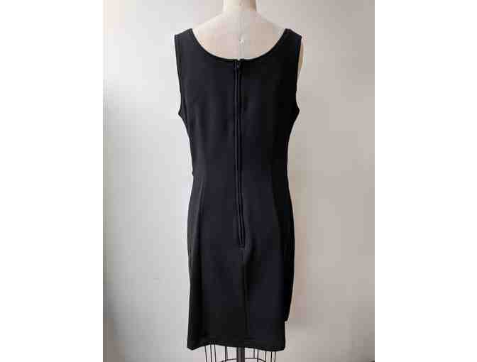 Isabel Black Leather and Lycra Dress