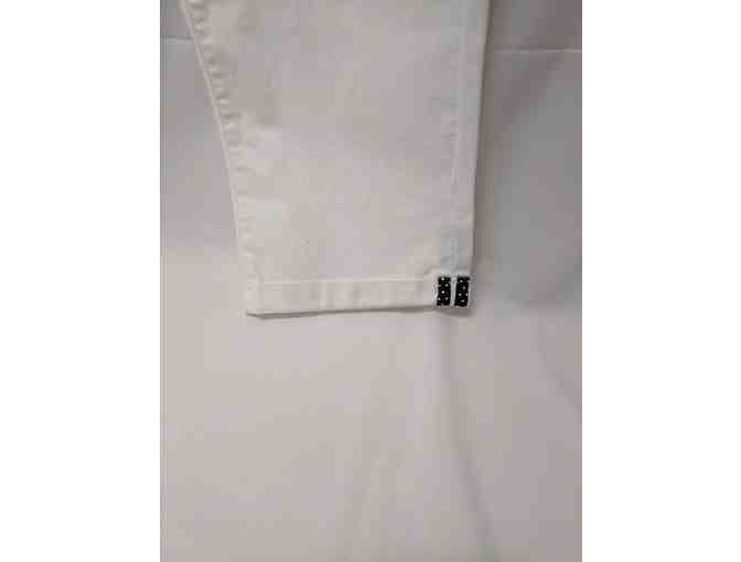 NYDJ - White Crop Wide Leg Jeans with cute cuff