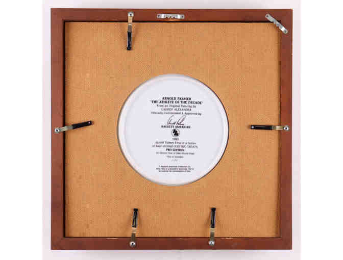 Enjoy Arnold Palmer Signed Custom Framed Plate Display (Beckett)