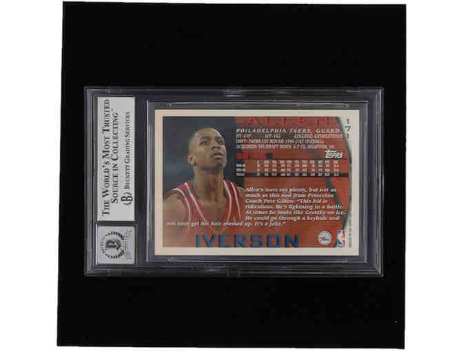Enjoy Allen Iverson Signed 1996-97 Topps #171 RC (BGS)