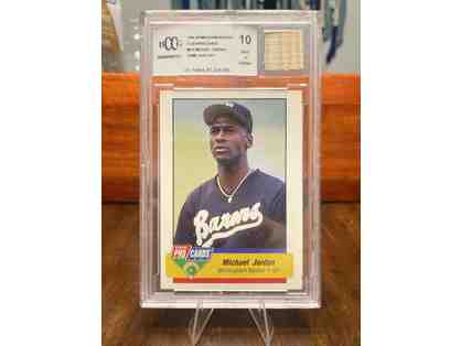 1994 Fleer ProCards Minor League Michael Jordan #633 BCCG 10 w/ Game Used Bat