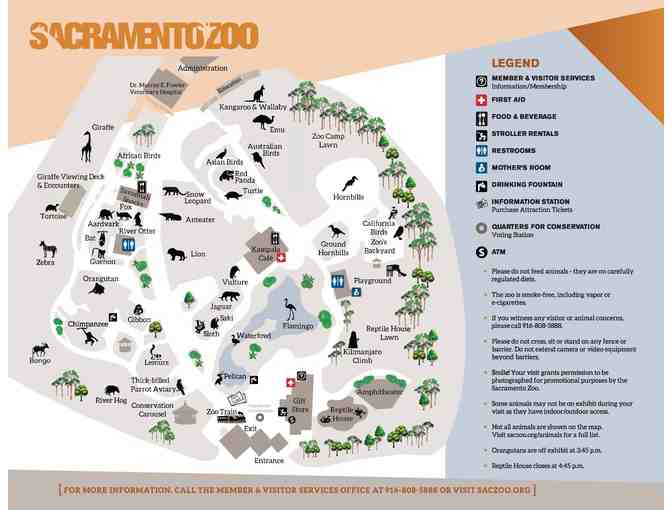 4 Tickets to Sacramento Zoo