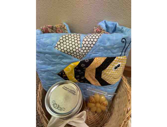 Honey and Bee Baby Quilt Basket
