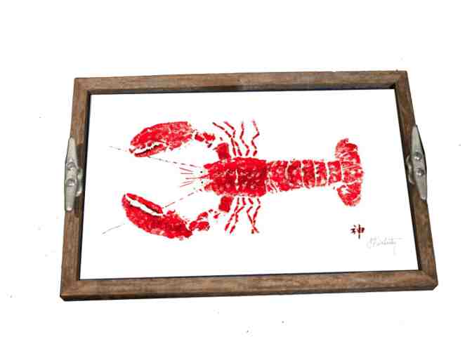 Fishaye Trading Company - Starfish Design driftwood tray with cleat handles