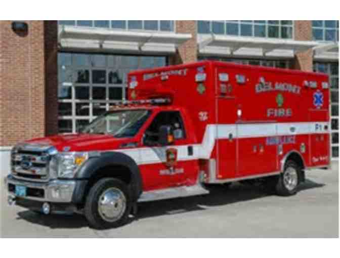 Ride to School on a Fire Truck! - donated by the Belmont Fire Department