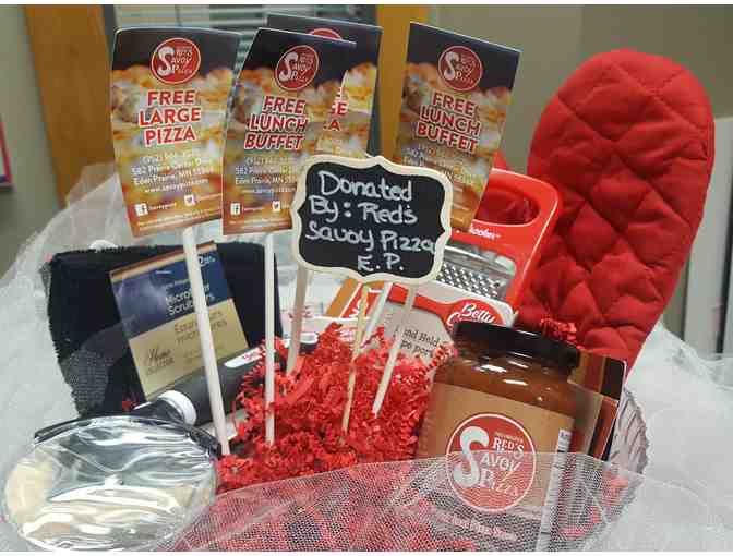 Red's Savoy Pizza Basket ~pizzas,  lunch buffet, and more