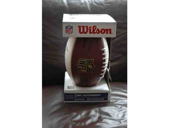 Football Autographed by NFL Hall of Famer Bud Grant