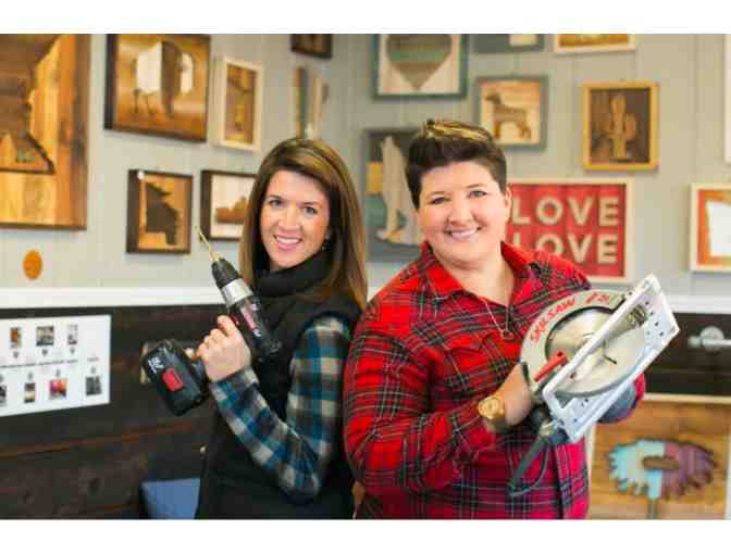 Hand-crafted art by local artists Hagen and Oats