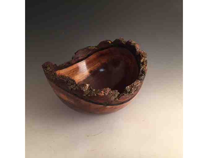 Hand Turned Black Walnut Natural Edge Bowl
