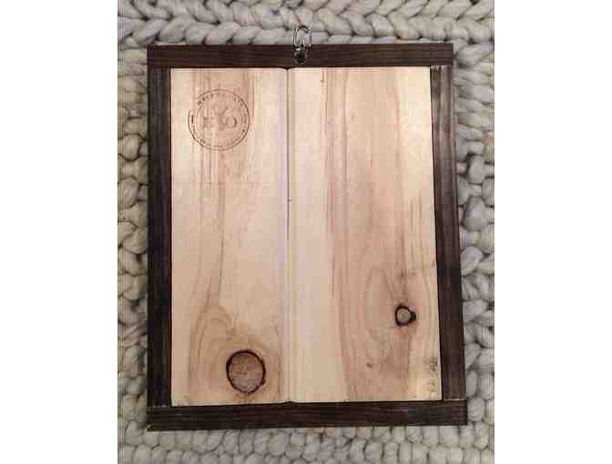 Hand-crafted art by local artists Hagen and Oats