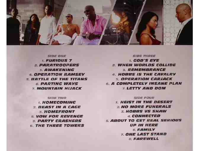 Furious 7: Original Motion Picture Score Vinyl Deluxe Limited Edition